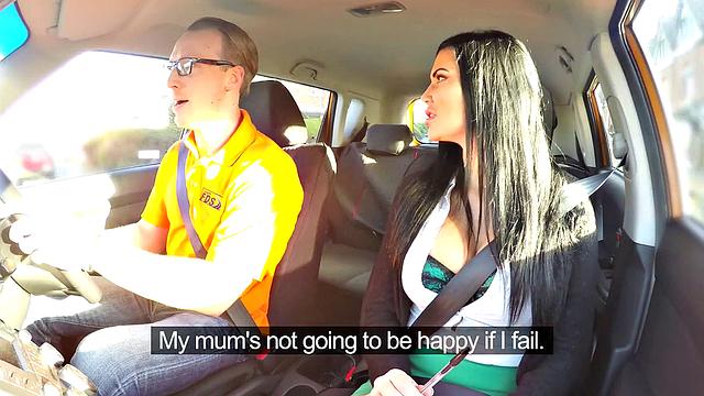 Watch Examiner Wants It Fast and Furious as she takes it hard in reverse cowgirl, kissing, car, and blowjob positions