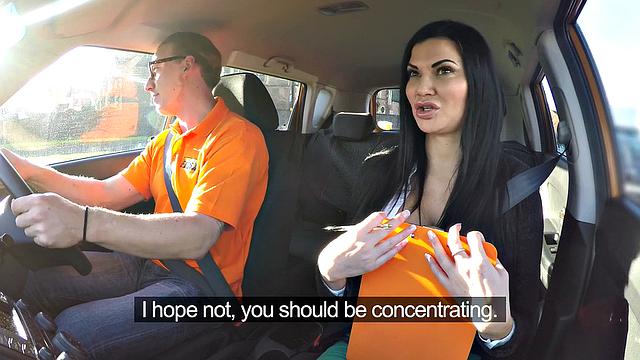 Watch Examiner Wants It Fast and Furious as she takes it hard in reverse cowgirl, kissing, car, and blowjob positions