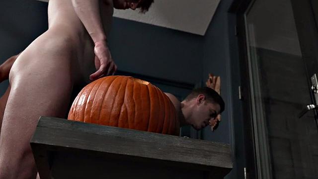 Stepdaddy barebacks stepson's asshole in taboo 3some