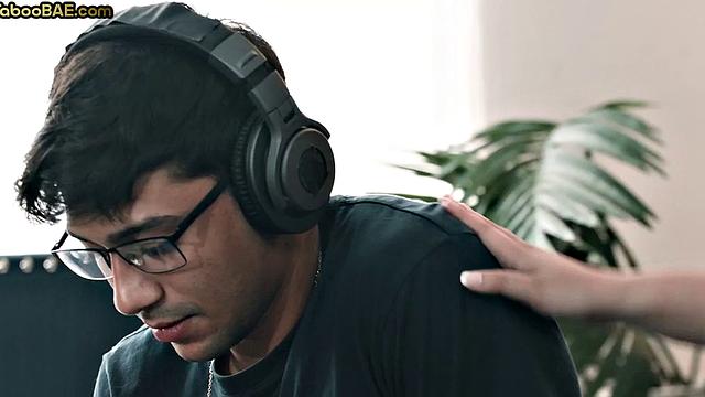 Busty bae pounded in doggystyle by nerd in hot affair