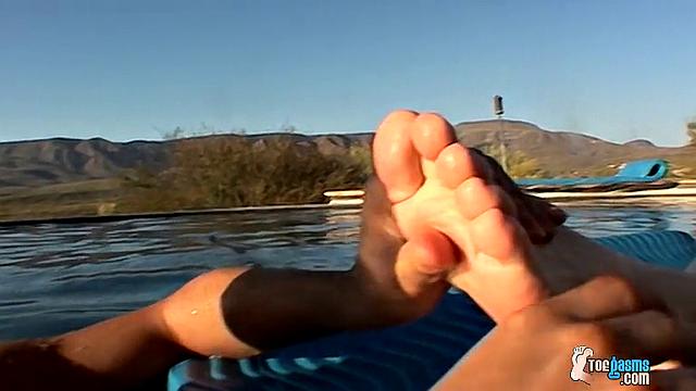 Foot Worship with Cock Stroking - Asher Christiansen And Brenden Killen