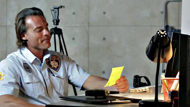 Kinky security officer pounds secretary in stockings in the office