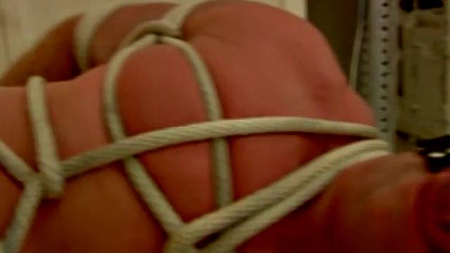 Muscle Hunk Tied Up Hard - Derek Pain