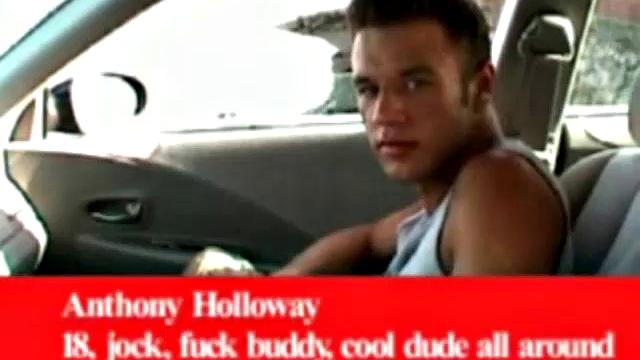 Anthony Holloway is a cute little 19 year old with a big dick. We look in on him as he jerks off in the attic. Anthony stretches his ass and strokes that big 9-inch hunk of meat, before dry humping on the floor.