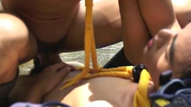 Two Scouts go missing and a search parties is assigned to hunt for them, meanwhile, the two missing boys have come upon a nice stream and take a rest. Sitting on the rock, Aon is quickly pulling open Mark's shirt and begins to fondle him all over.