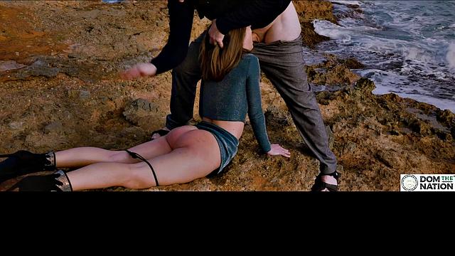 Sweet Silvia Soprano submits to her dominant's cock on the Spanish seaside