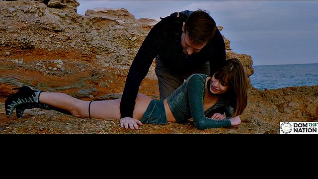 Sweet Silvia Soprano submits to her dominant's cock on the Spanish seaside