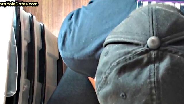 Mature gay bottom fucked by gloryhole after sucking