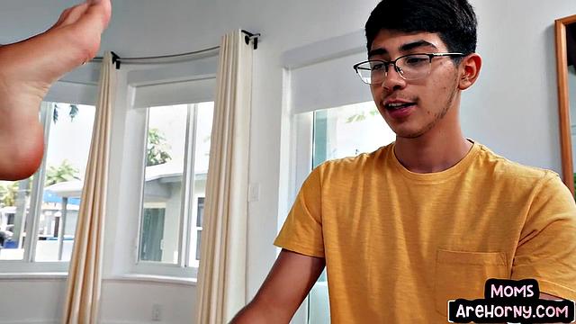 Naughty stepmom pounded by stepson