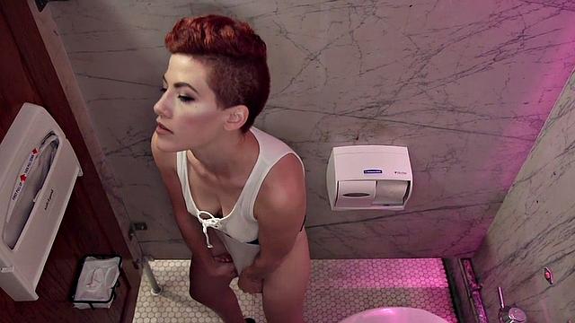 Clothespinned BDSM lez sub tormented in group