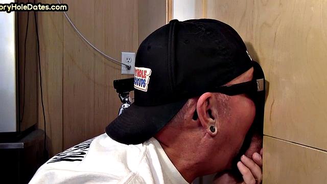 Amateur pounded in glory hole