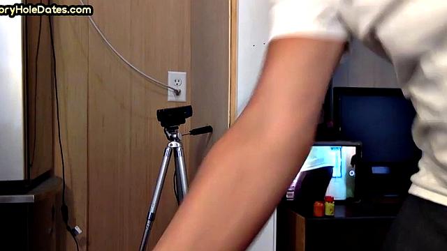 Amateur pounded in glory hole