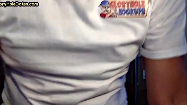 Amateur pounded in glory hole