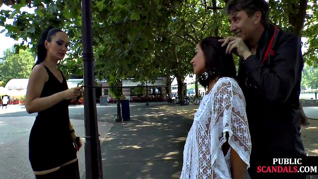 Cute 21yo humiliated in public