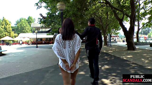 Cute 21yo humiliated in public