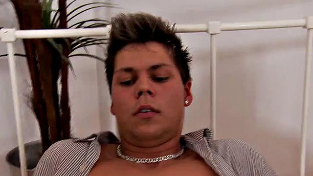 Kinky MILF nurses dominate guy with dildo in wild threesome