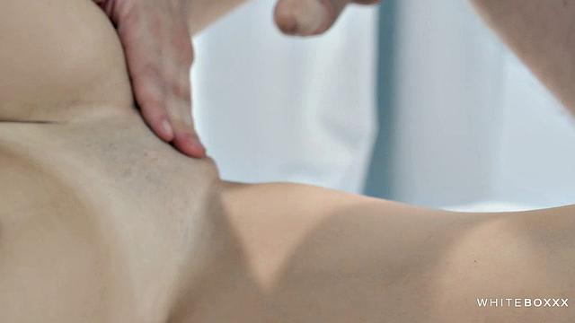 Gorgeous blonde in fetish