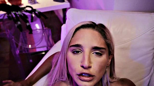 A Latin hottie take a deepthroat and cumshot in POV reverse cowgirl action