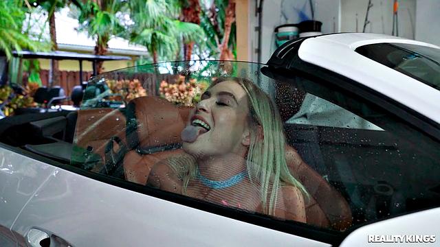 Car Squirter Makes Nice With MILF Threesome