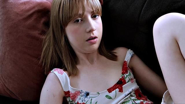 Skinny Teen Daisy Rubs Her Bald Pussy Till She Cums