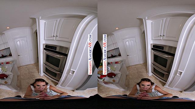 Lonely housewife, Pristine Edge, lets her son's big friend satisfy her needs