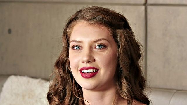 Elena Koshka's interview with curly hair, piercing and brown hair