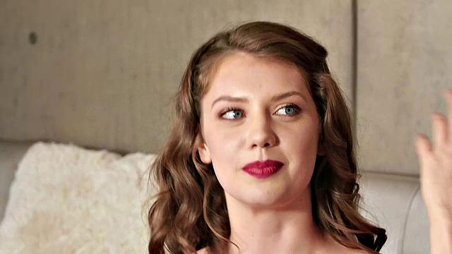 Elena Koshka's interview with curly hair, piercing and brown hair