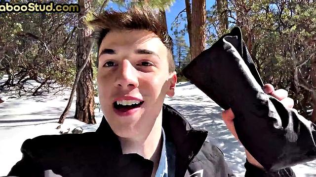 Kinky bondage twink barebacked by stepbrother jock