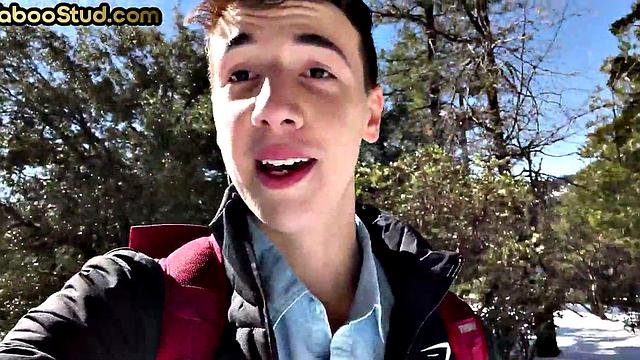 Kinky bondage twink barebacked by stepbrother jock