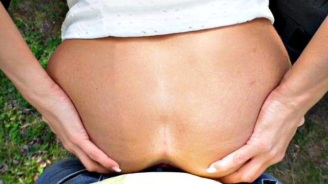 Busty public slut fucked in car by big white dick