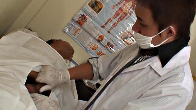 Asian amateur assbanged by doctor in his office