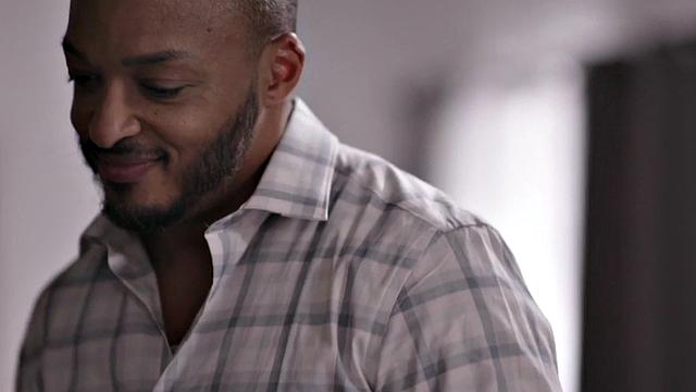 Inked tgirl in interracial duo barebacks after frottage