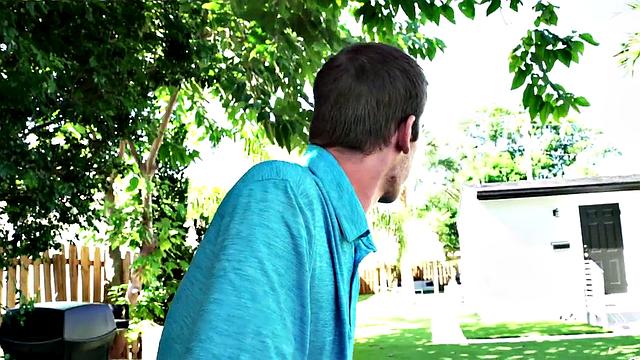 Watch this tattooed ebony goddess give BJ and HJ in her bikini outdoors