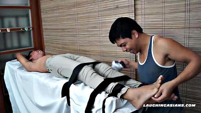 Jordan is an Asian boy who makes male feet and tickling fun. Really ticklish guys like Jordan is why we find this fetish exciting.