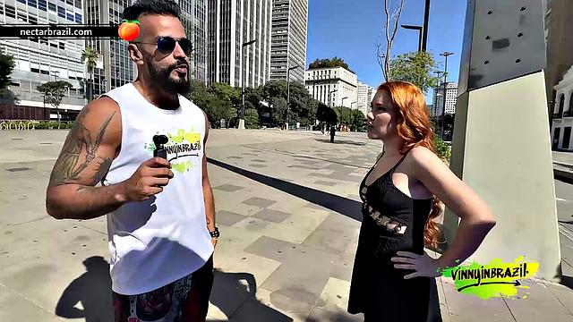 Vinny meets a naughty redhead and takes her to his apartment to fuck her!