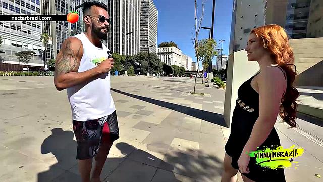 Vinny meets a naughty redhead and takes her to his apartment to fuck her!