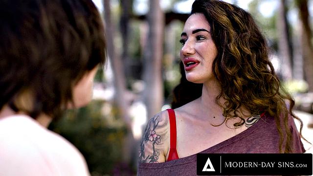 MODERN-DAY SINS - Lesbian Arabelle Raphaels Affair With GF Casey Calvert & Her Ex - PART 1