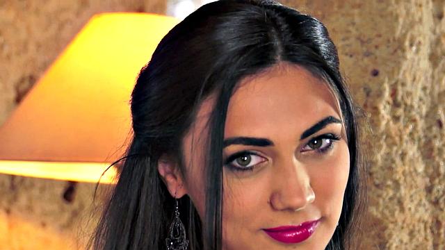 Bra-smashing Brunette