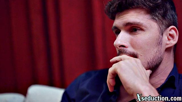 Big-titted hot MILF riding her lover