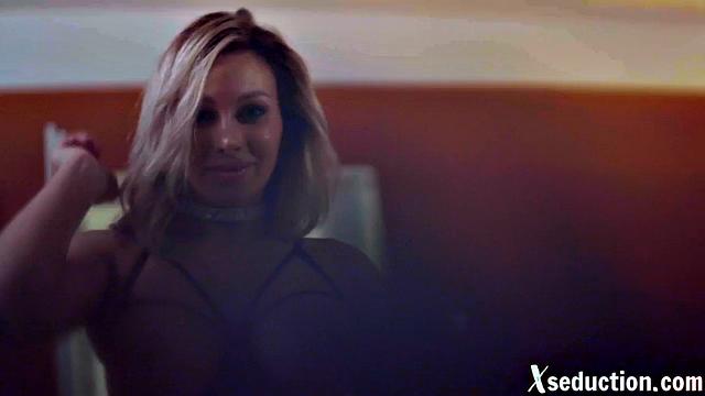 Big-titted hot MILF riding her lover