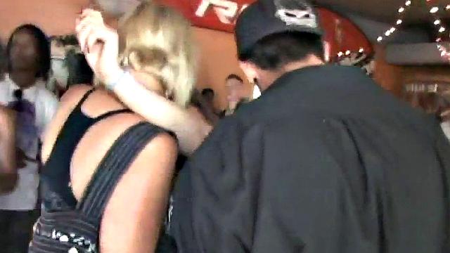 Sucking coed teen takes cumshot