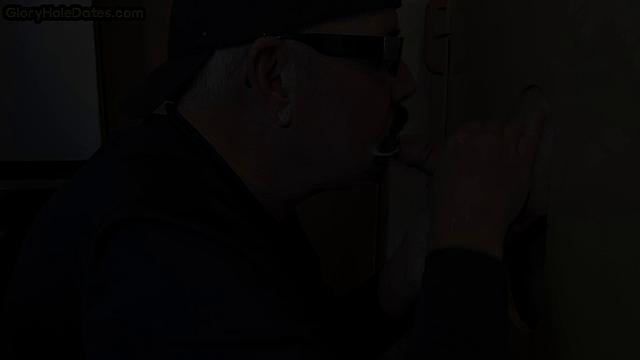 Mature enjoys gloryhole visit