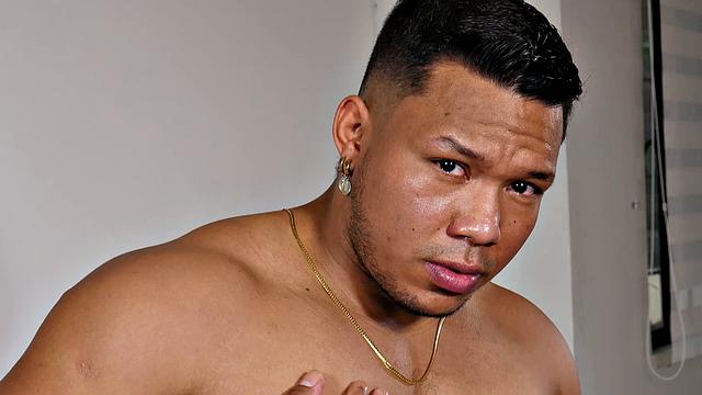 Jackson Dasilva takes a hard cock and moans with pleasure