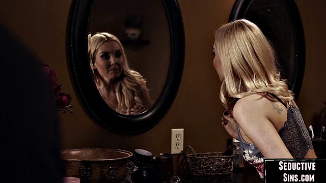 Gorgeous redhead gets doggystyled by lover