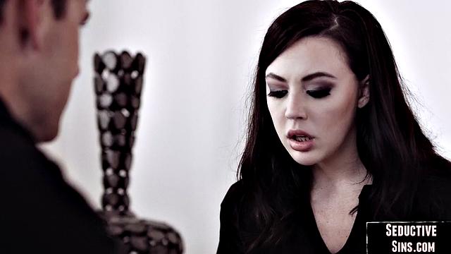 Gorgeous redhead gets doggystyled by lover