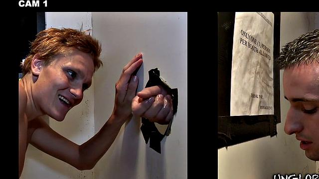 Real straight dude has no idea he gets BJ in gloryhole