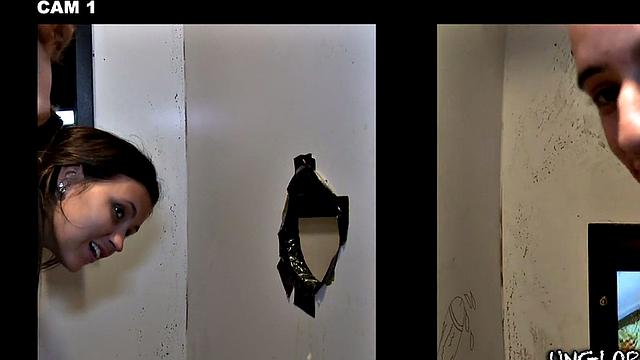 Real straight dude has no idea he gets BJ in gloryhole