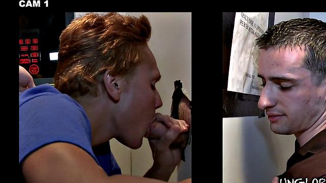 Real straight dude has no idea he gets BJ in gloryhole