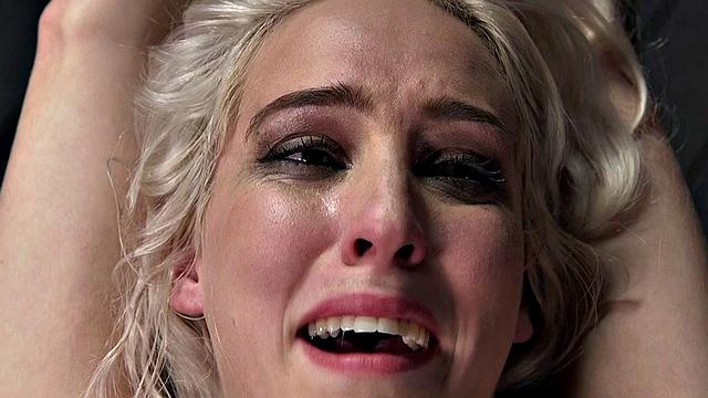 Tied up receives electro therapy before intense orgasm