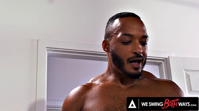 WE SWING BOTH WAYS - Hot Spencer Bradley Joins Two Men For Double Penetration Threesome
